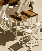 Korce 75 cm aluminum outdoor bar stool