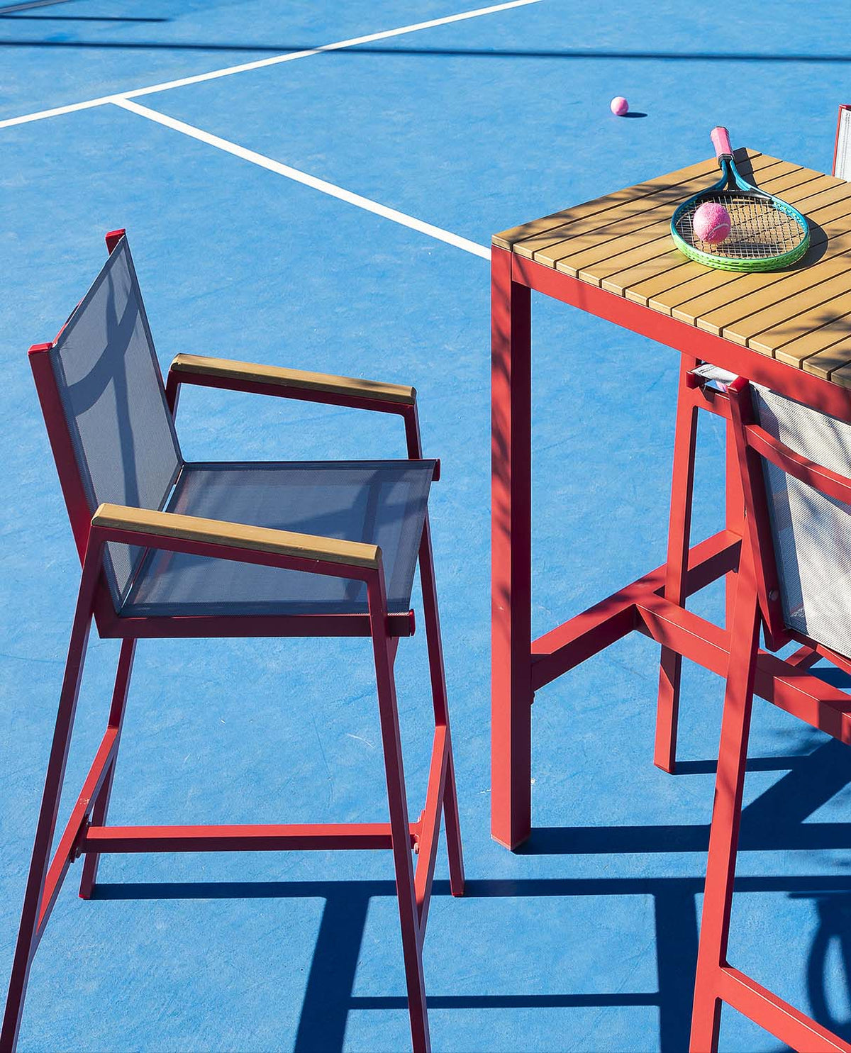 Korce 75 cm aluminum outdoor bar stool