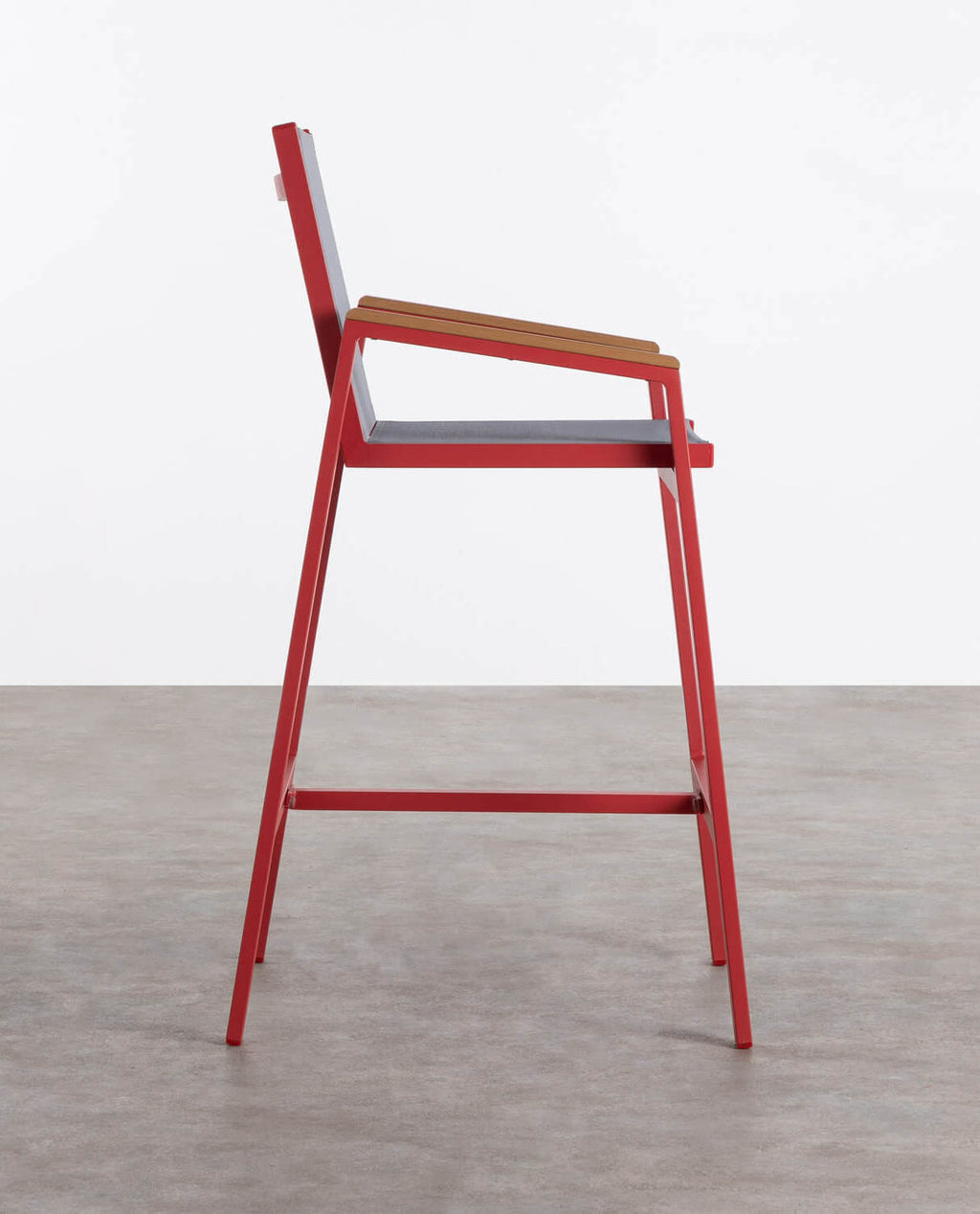 Korce 75 cm aluminum outdoor bar stool