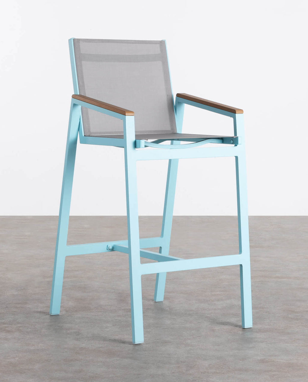 Korce 75 cm aluminum outdoor bar stool