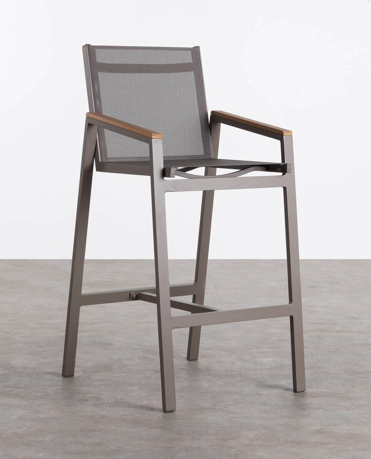 Korce 75 cm aluminum outdoor bar stool
