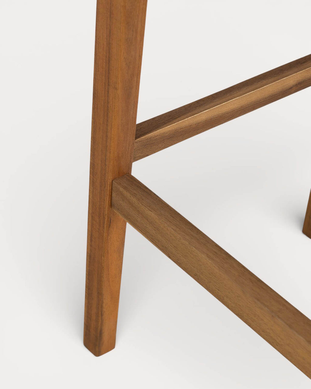 75 cm outdoor bar stool in acacia wood and Hazan fabric