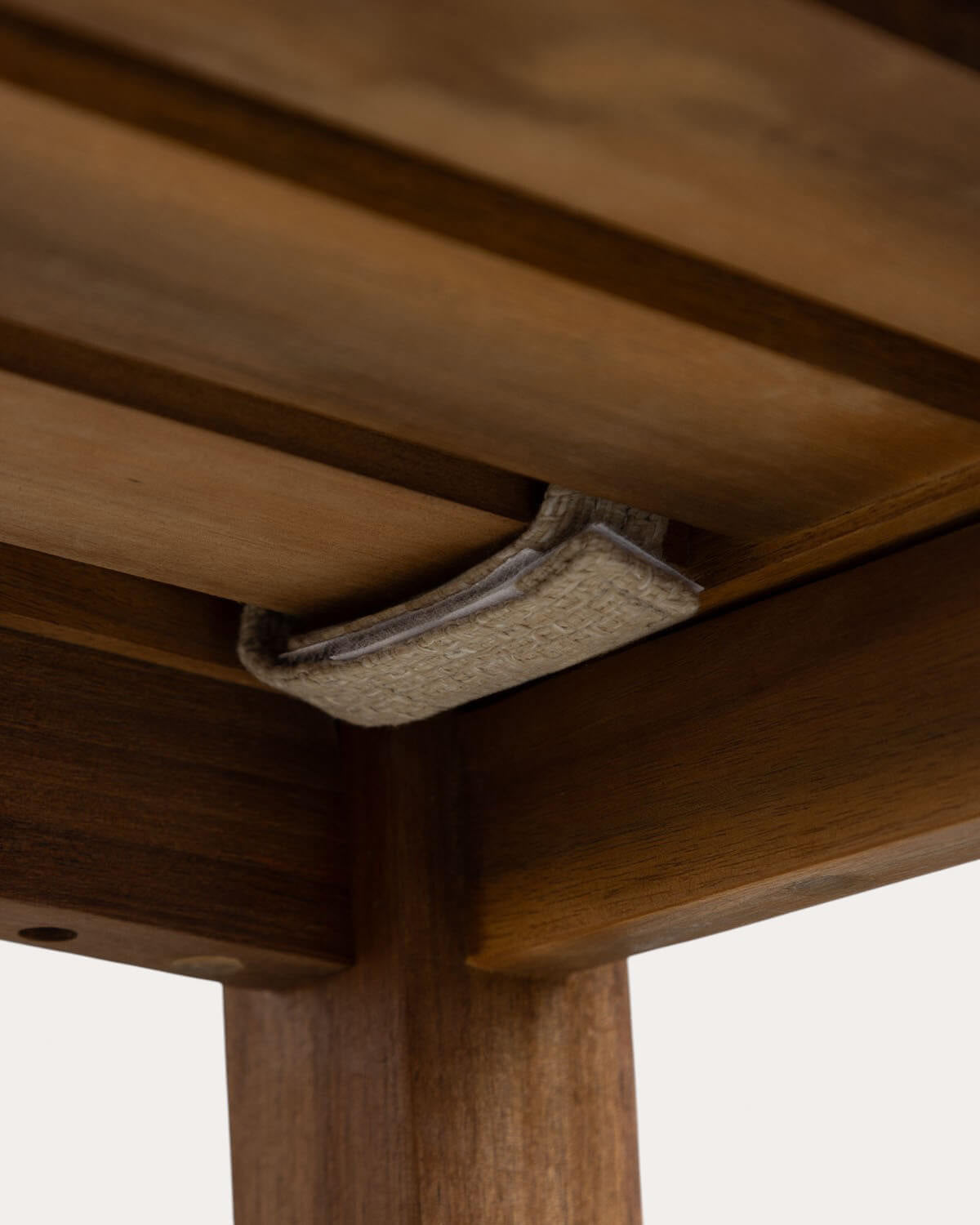 75 cm outdoor bar stool in acacia wood and Hazan fabric
