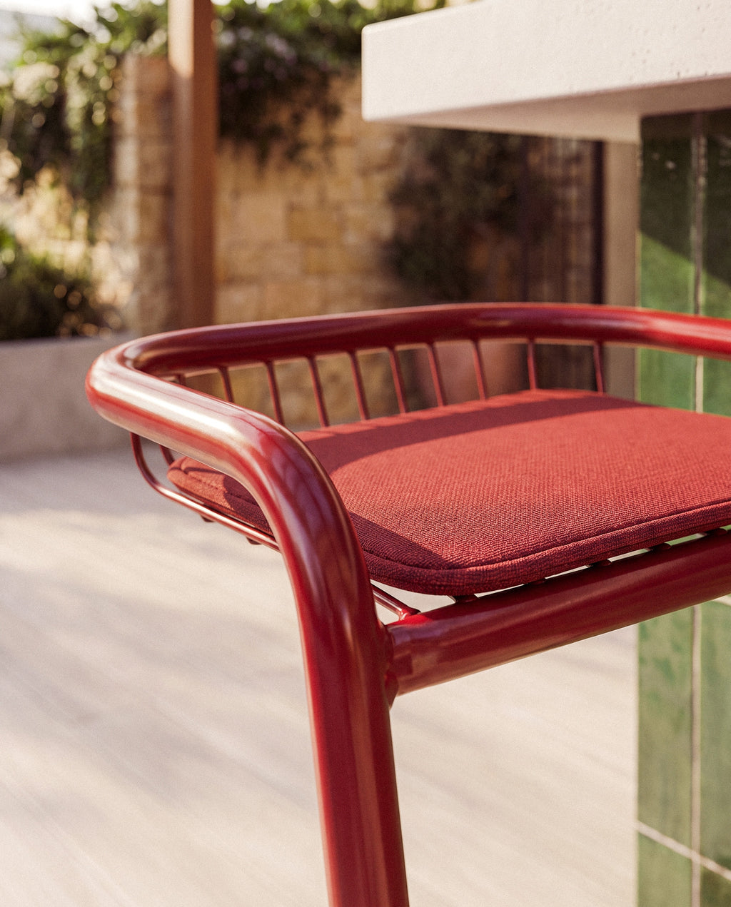Biaritz Outdoor Metal Bar Stool