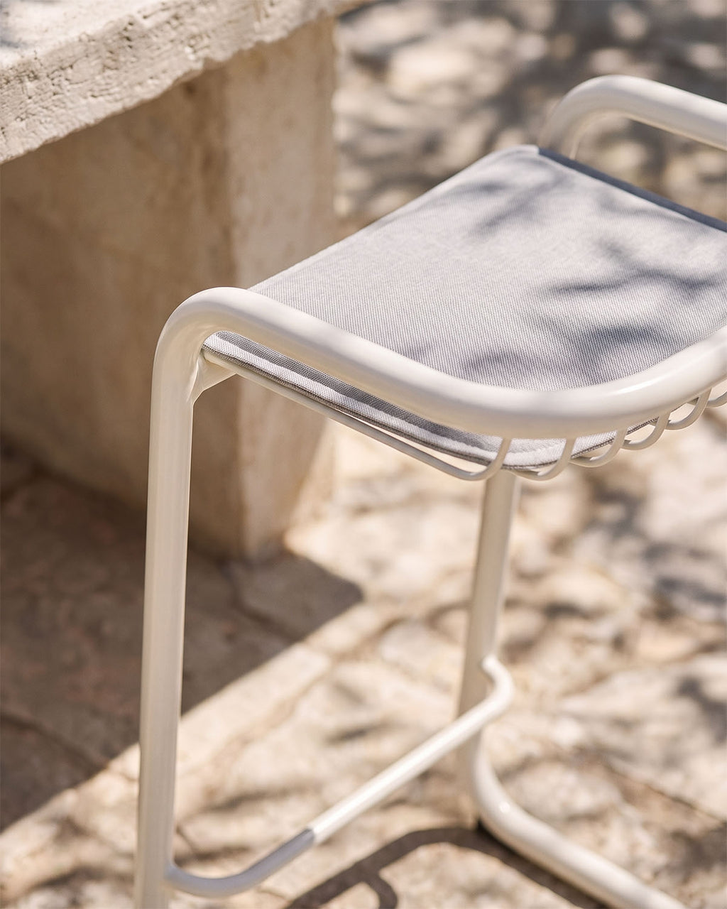 Biaritz Outdoor Metal Bar Stool