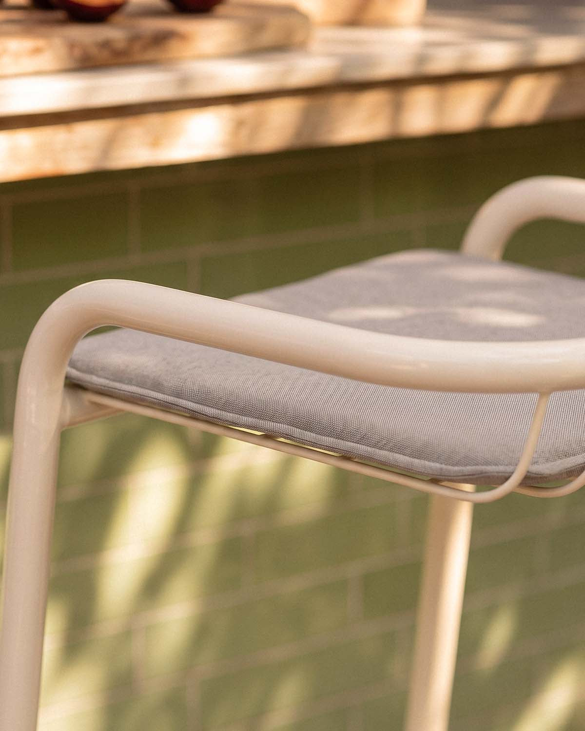 Biaritz Outdoor Metal Bar Stool