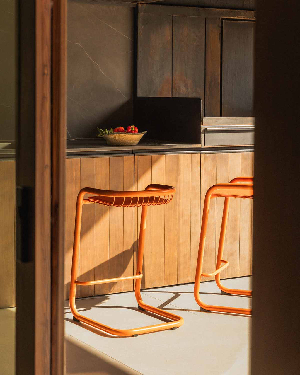 Biaritz Outdoor Metal Bar Stool