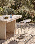 Biaritz Outdoor Metal Bar Stool