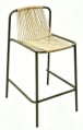 Mayailer 75 cm outdoor metal and rope bar stool