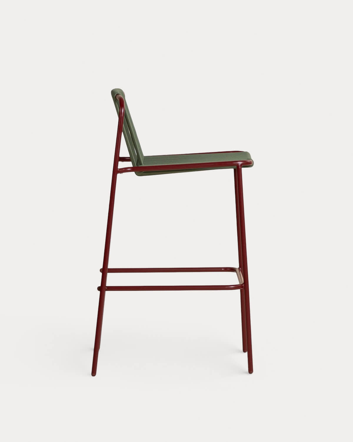 Mayailer 75 cm outdoor metal and rope bar stool