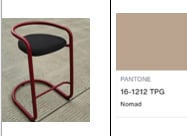 Aryo Outdoor Metal and Fabric Bar Stool