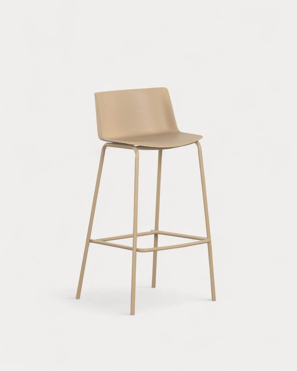 75 cm outdoor bar stool in polypropylene and metal Meivy