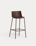 75 cm outdoor bar stool in polypropylene and metal Meivy
