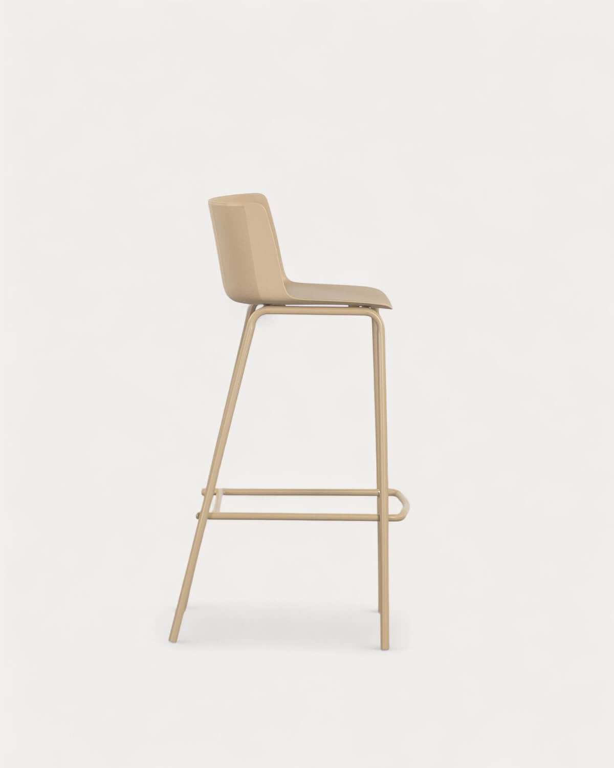 75 cm outdoor bar stool in polypropylene and metal Meivy