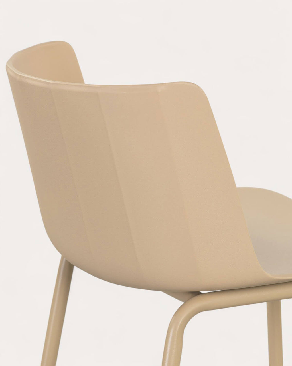 75 cm outdoor bar stool in polypropylene and metal Meivy