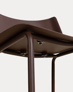 75 cm outdoor bar stool in polypropylene and metal Meivy
