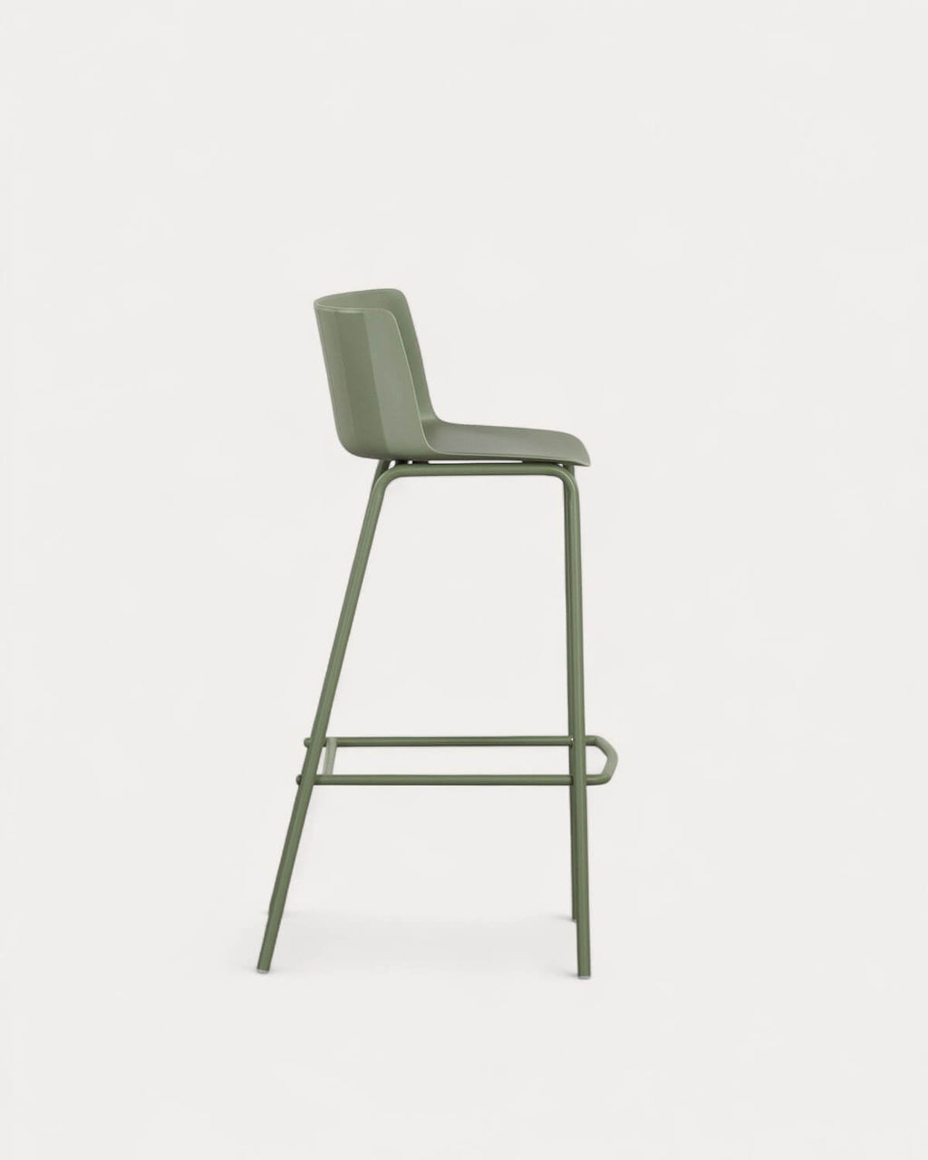 75 cm outdoor bar stool in polypropylene and metal Meivy
