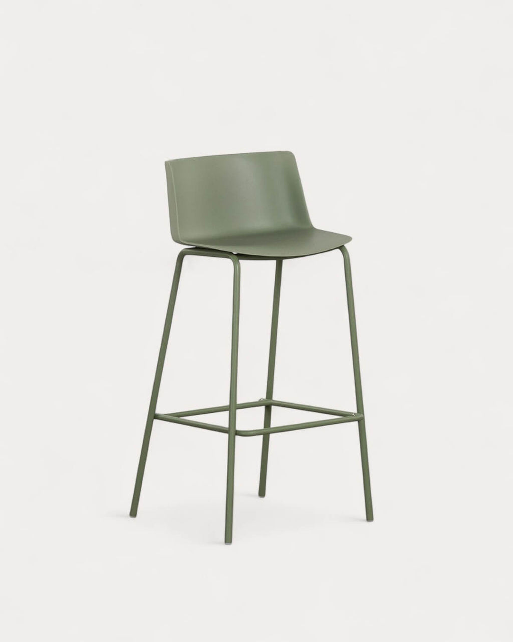 75 cm outdoor bar stool in polypropylene and metal Meivy