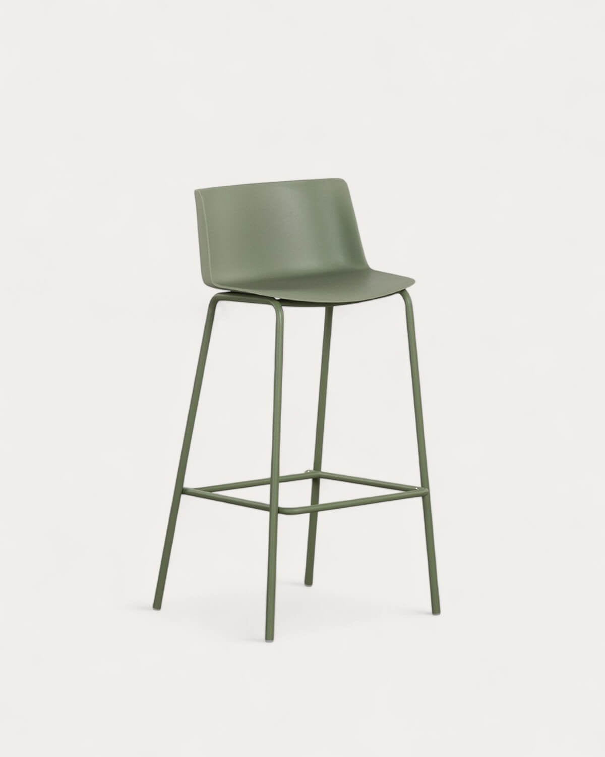 75 cm outdoor bar stool in polypropylene and metal Meivy