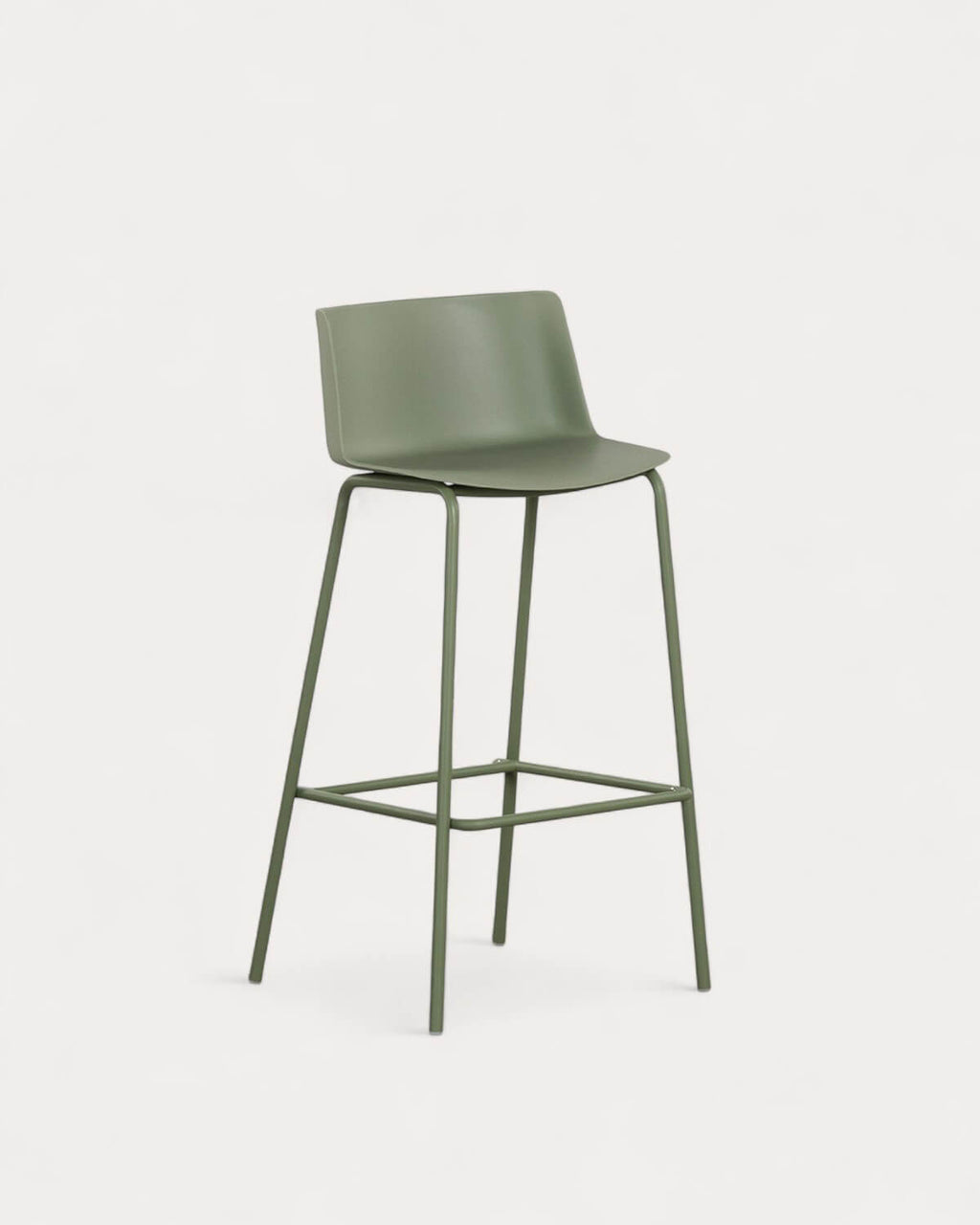 75 cm outdoor bar stool in polypropylene and metal Meivy