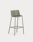 75 cm outdoor bar stool in polypropylene and metal Meivy