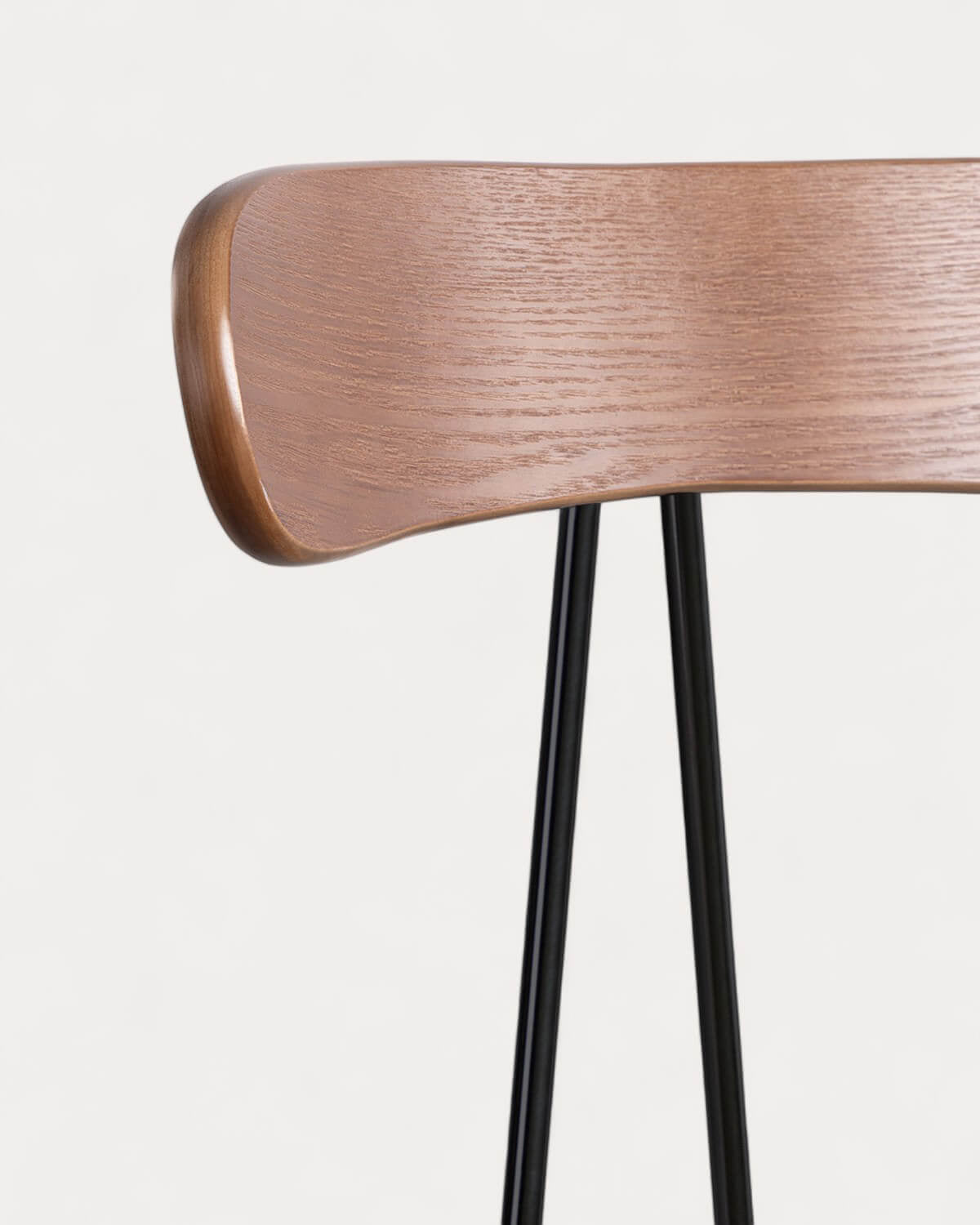 75 cm bar stool in fabric and wood Brunela