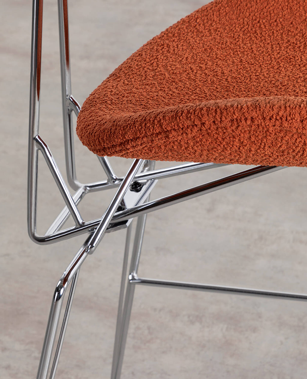 75 cm bar stool in fabric and wood Brunela