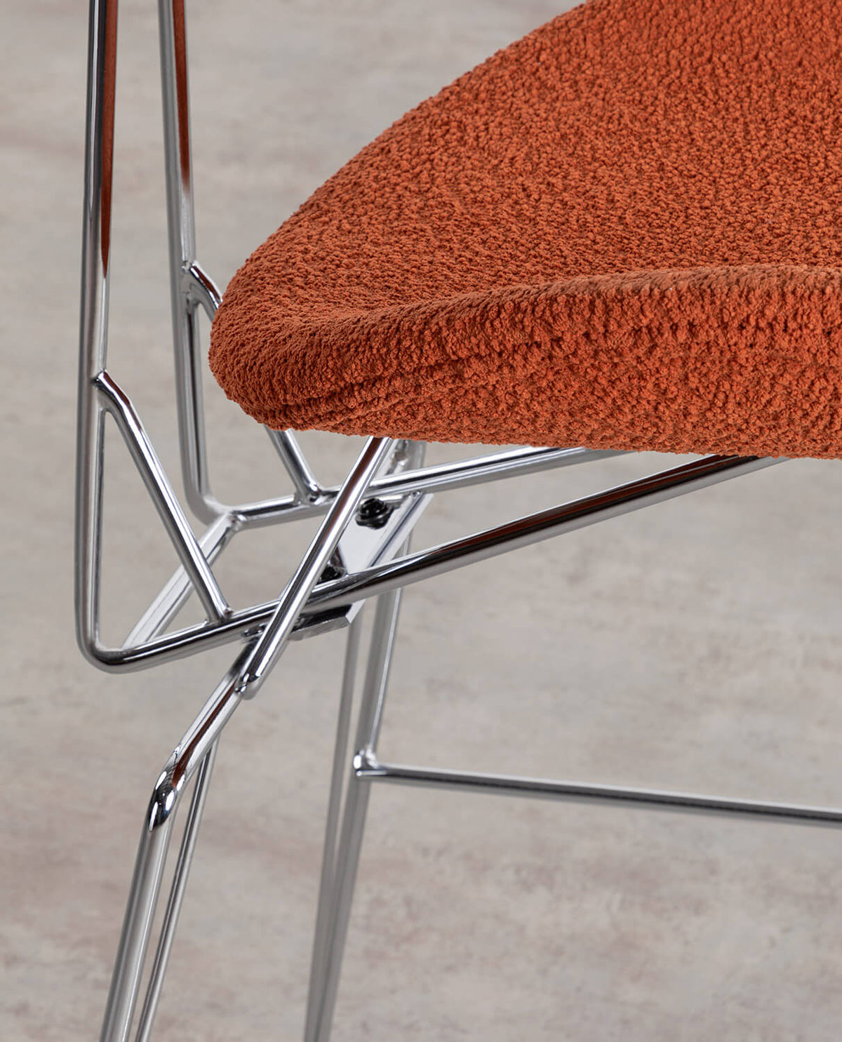 75 cm bar stool in fabric and wood Brunela