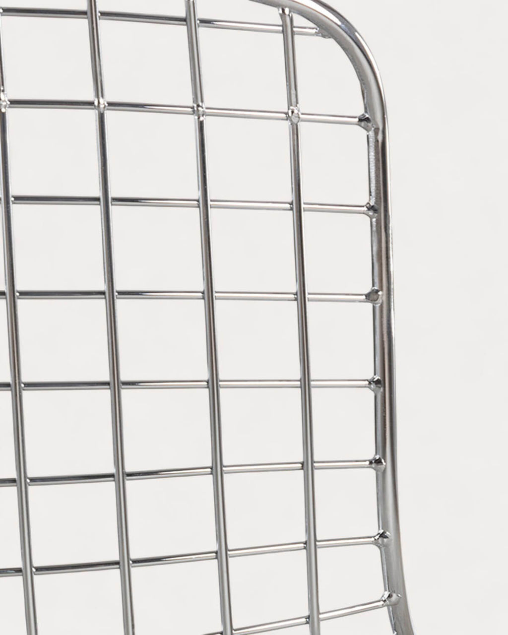 Aras Low Back Metal Bar Stool - Chrome gray