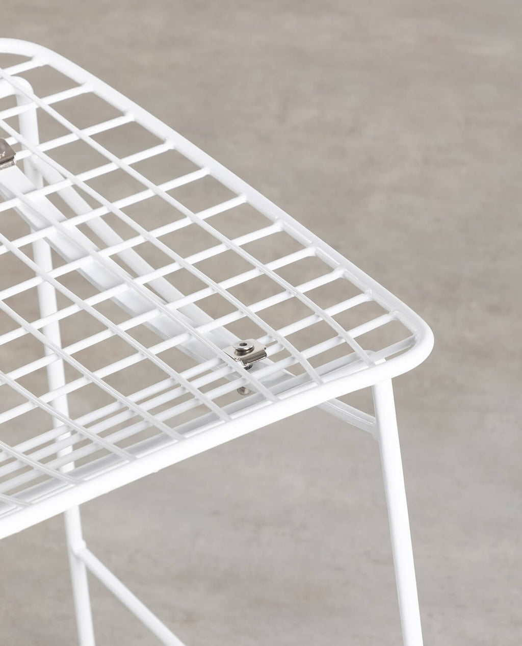 Aras Low Back Metal Bar Stool - Chrome gray