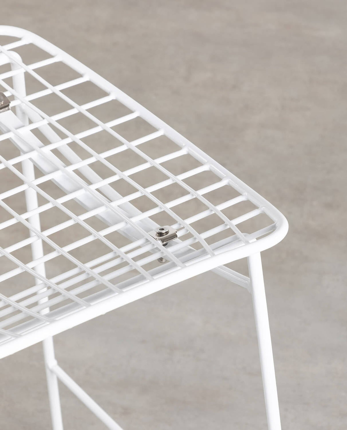 Aras Low Back Metal Bar Stool - Chrome gray
