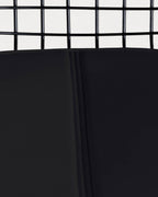 Aras Low Back Metal Bar Stool - Black