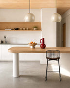 Aras Low Back Metal Bar Stool - Preto Obsidian