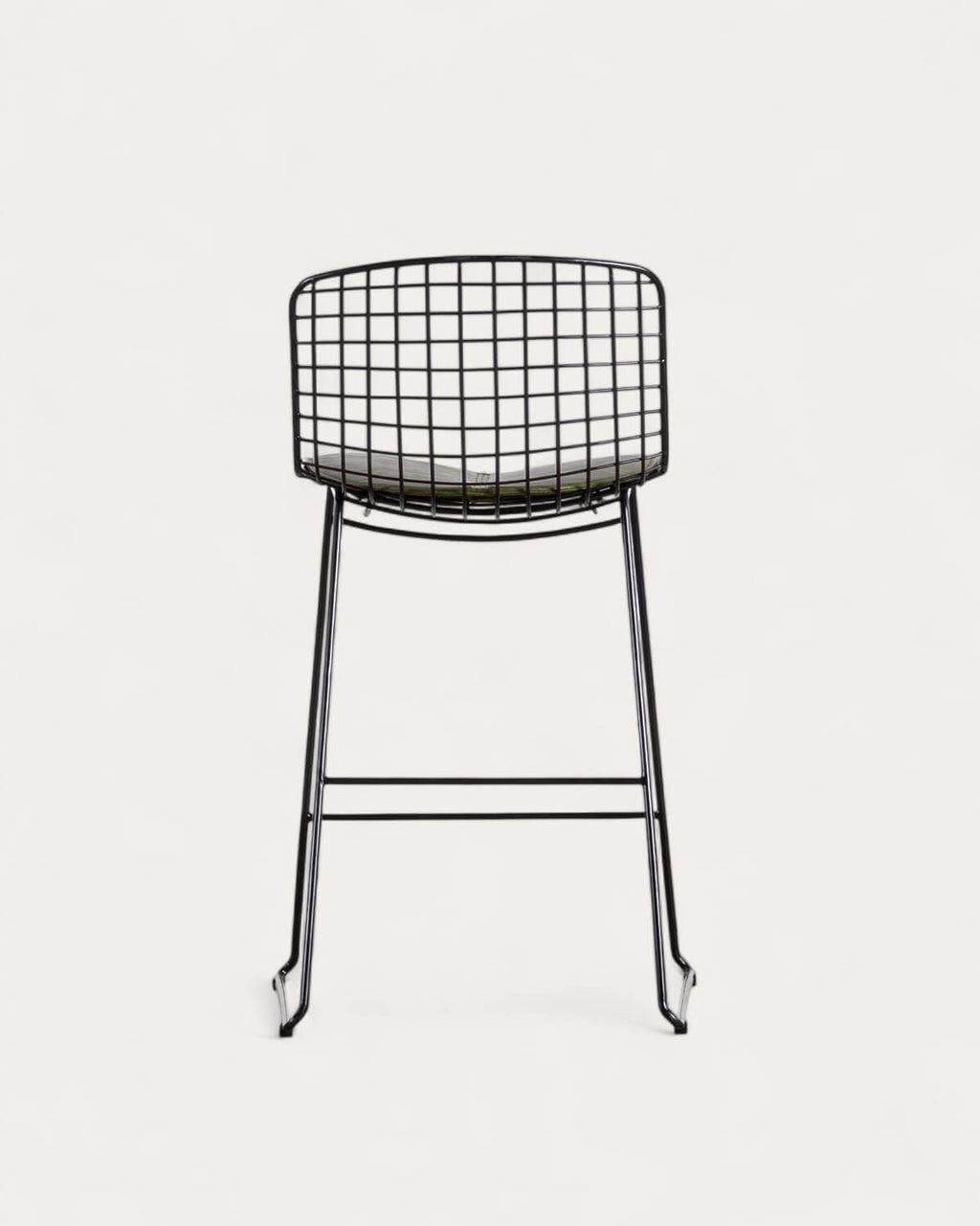 Aras Low Back Metal Bar Stool - Preto Obsidian