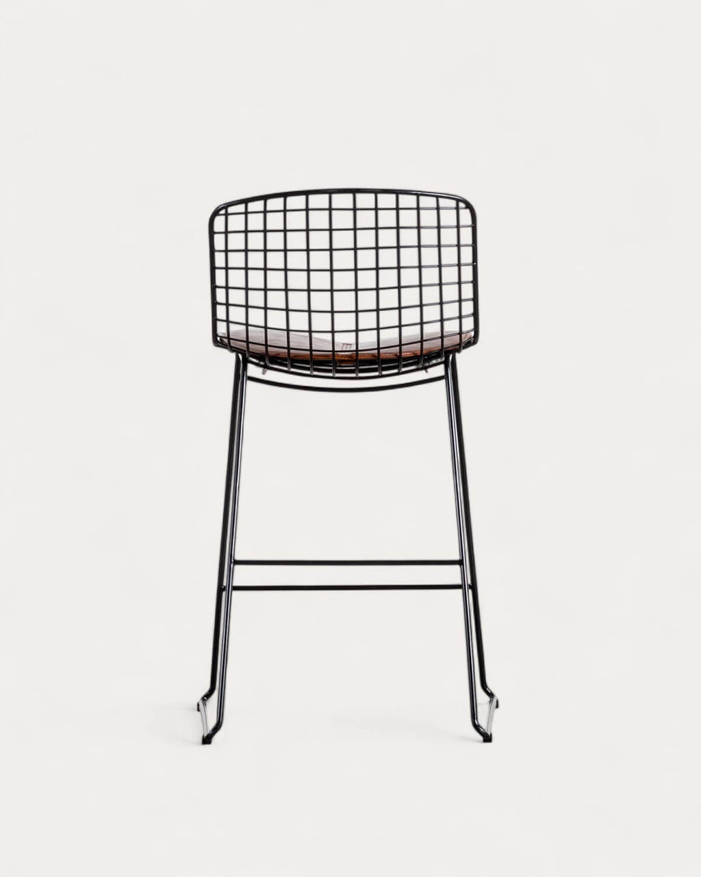 Aras Low Back Metal Bar Stool - Preto Obsidian