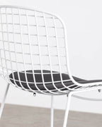 Aras Low Back Metal Bar Stool - Green Nori