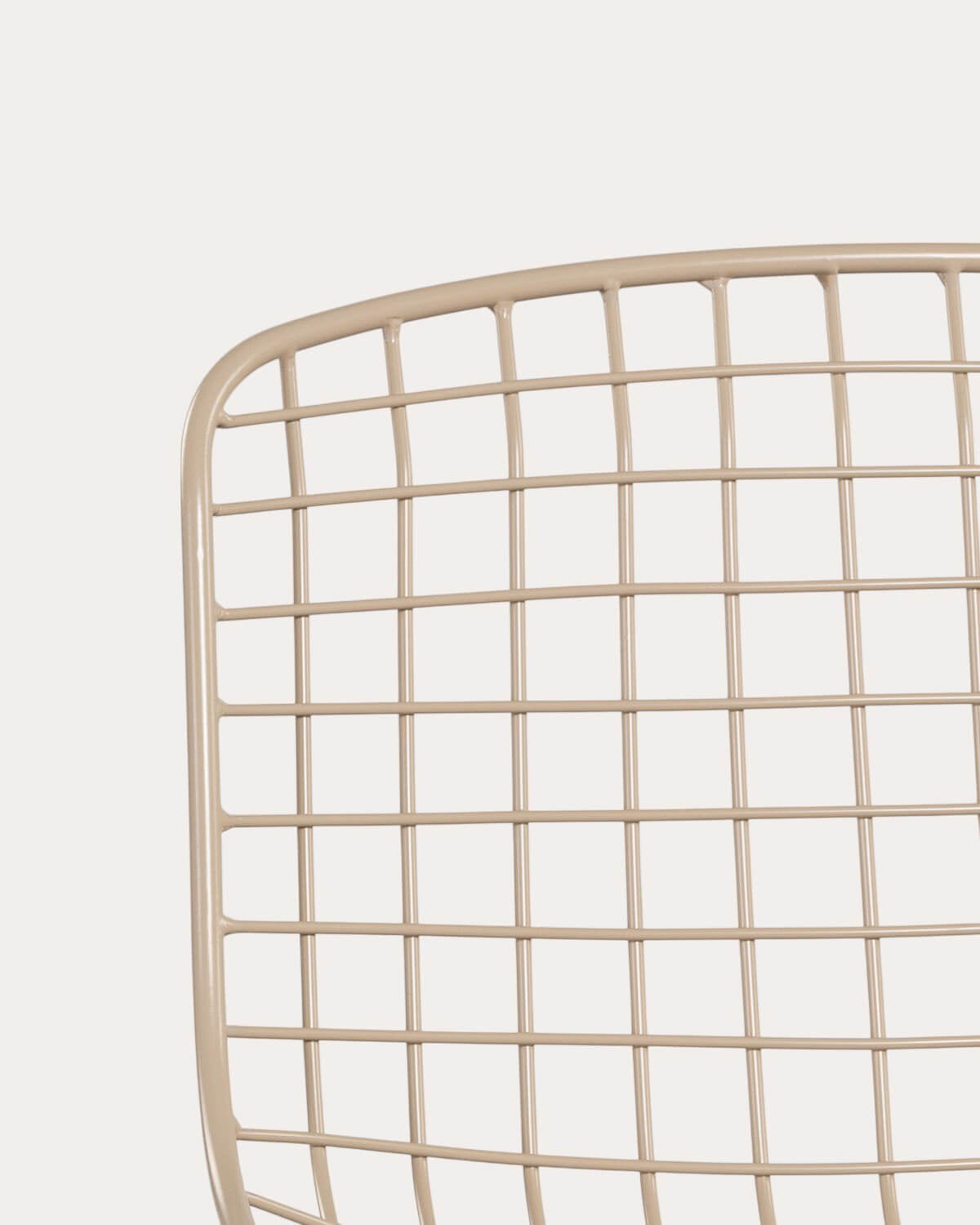 Aras Low Back Metal Bar Stool - Brown Clay
