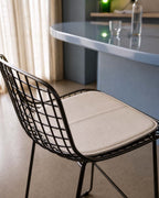 Aras Low Back Metal Bar Stool - Preto Obsidian