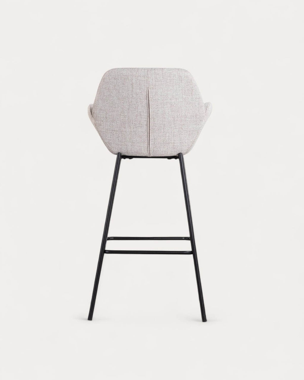 75 cm bar stool in metal and Eider fabric