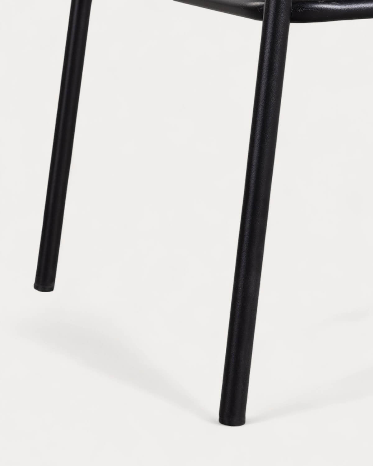 75 cm bar stool in metal and Eider fabric