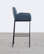 75 cm bar stool in metal and Eider fabric