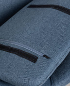 75 cm bar stool in metal and Eider fabric