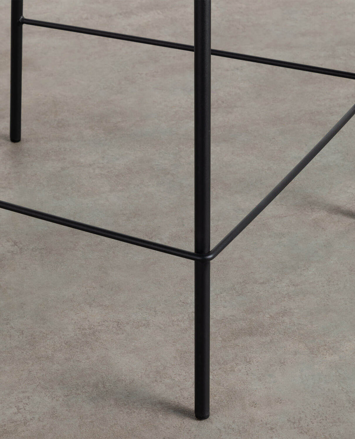 Morgan 70 cm metal and velvet bar stool