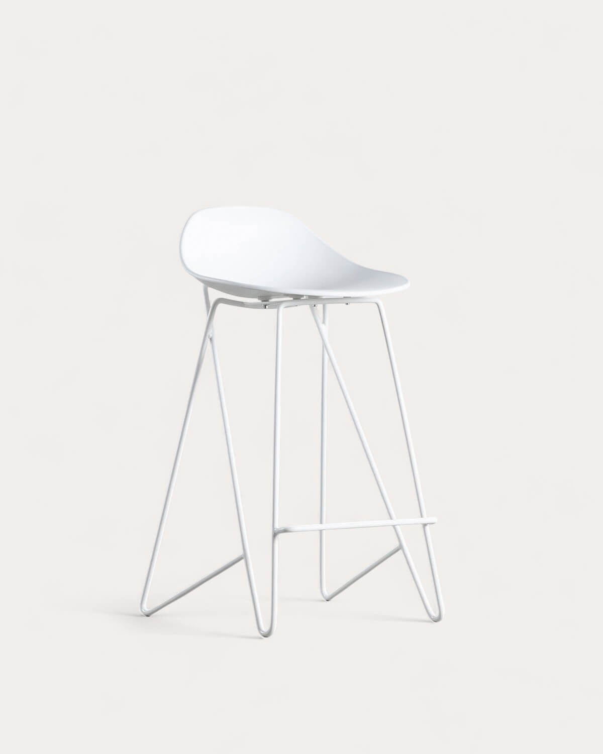 65 cm bar stool in polypropylene and steel Paris