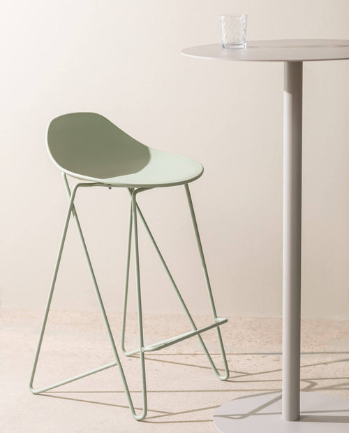65 cm bar stool in polypropylene and steel Paris