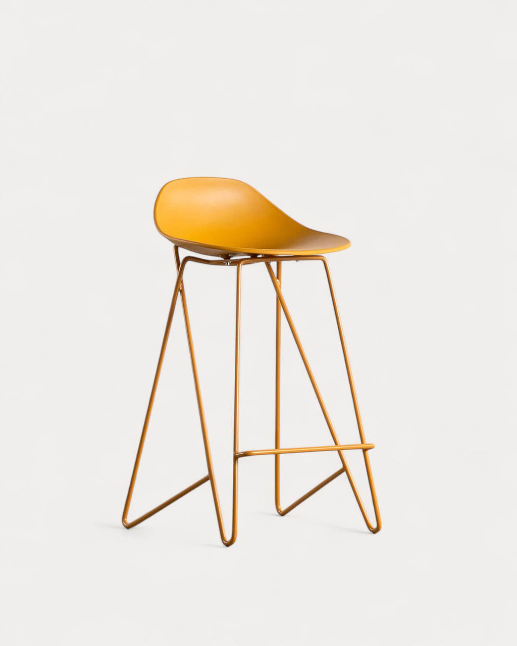 65 cm bar stool in polypropylene and steel Paris
