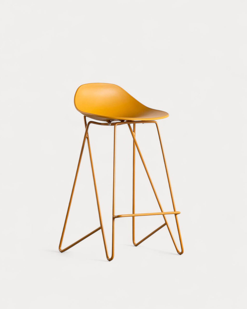 65 cm bar stool in polypropylene and steel Paris