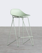 65 cm bar stool in polypropylene and steel Paris