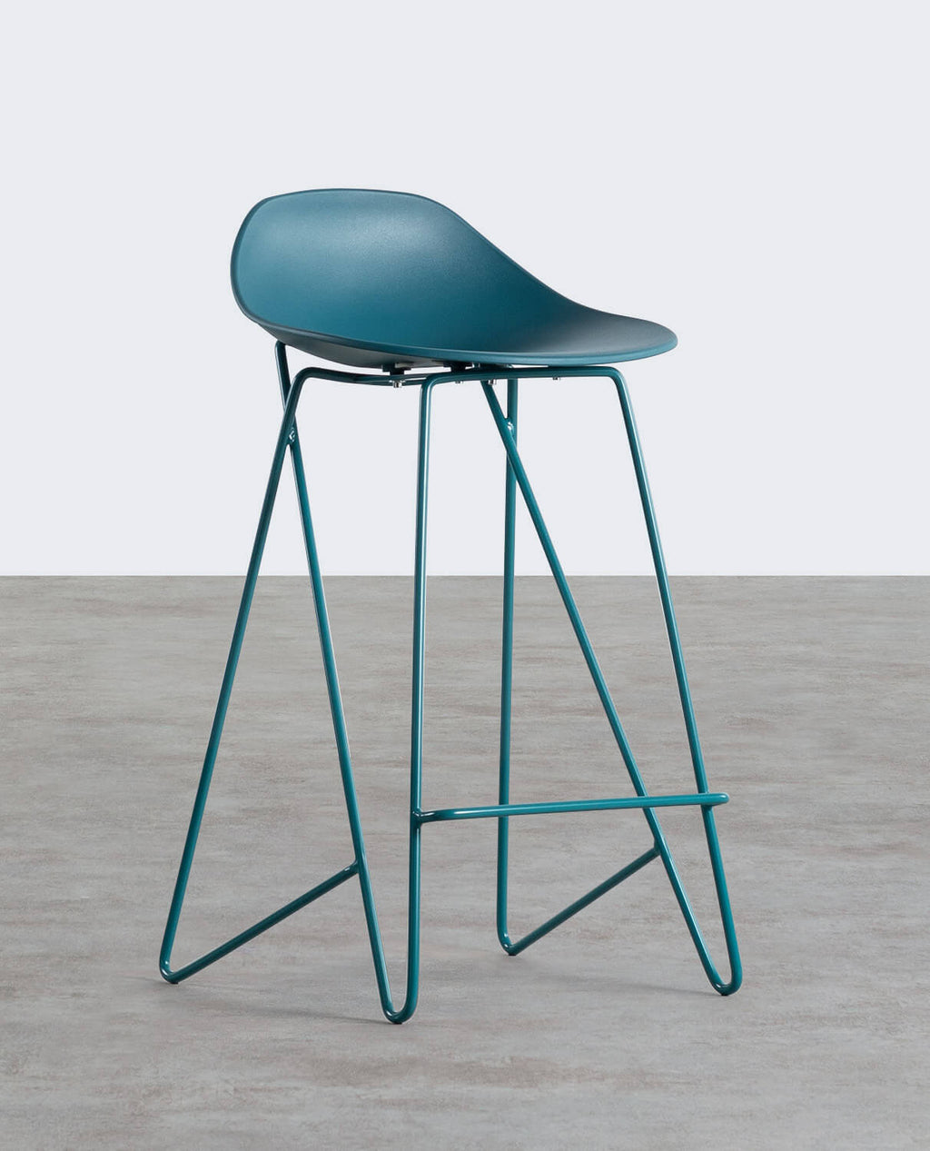 65 cm bar stool in polypropylene and steel Paris