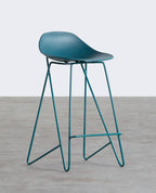 65 cm bar stool in polypropylene and steel Paris